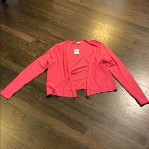 J Jill Pink Open Cardigan Sweater XS NEW NWT